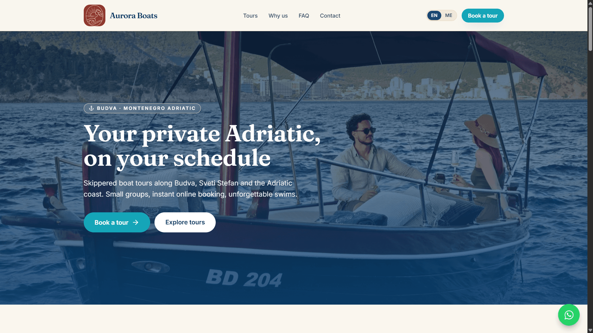Aurora Boats — Boat tour booking platform