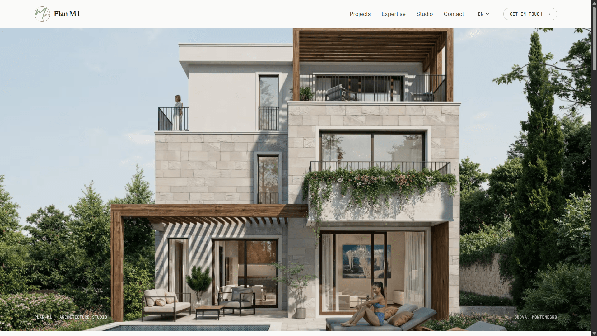 Plan M1 — Architecture studio website